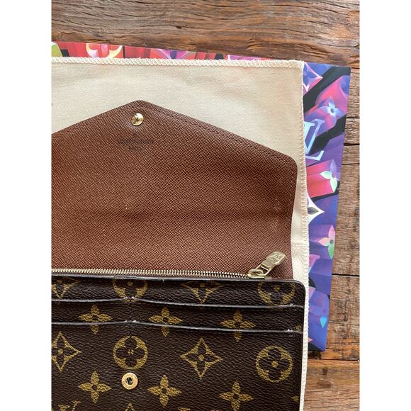 EUC Authentic Louis Vuitton Sara Wallet Monogram Long - Picture 6 of 9